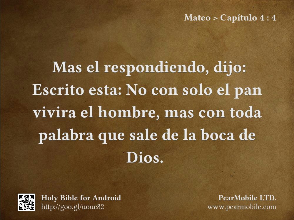 Mateo, Capítulo 4:4